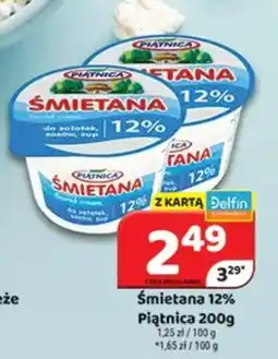 Delfin Śmietana 12% Piątnica oferta