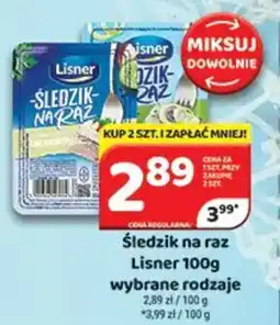 Delfin Śledzik na raz Lisner oferta