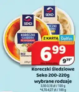 Delfin Koreczki śledziowe Seko oferta