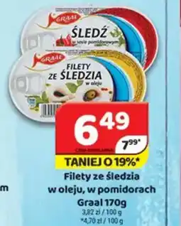 Delfin Filety ze śledzia w oleju, w pomidorach Graal oferta