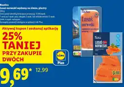 Lidl Nautica Łosoś norweski wędzony na zimno, plastry oferta