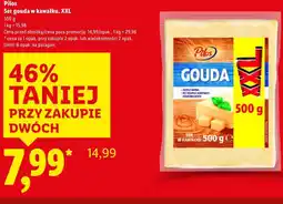 Lidl Pilos Ser gouda w kawałku, XXL oferta