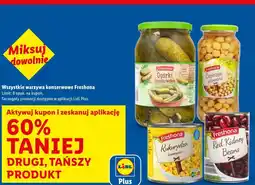 Lidl Wszystkie warzywa konserwowe Freshona oferta