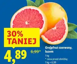 Lidl Grejpfrut czerwony, luzem oferta