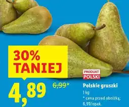 Lidl Polskie gruszki oferta