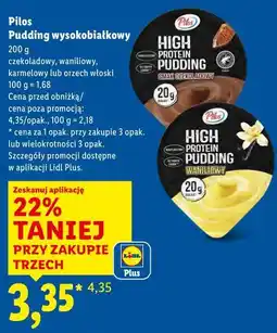 Lidl Pilos Pudding wysokobiałkowy oferta