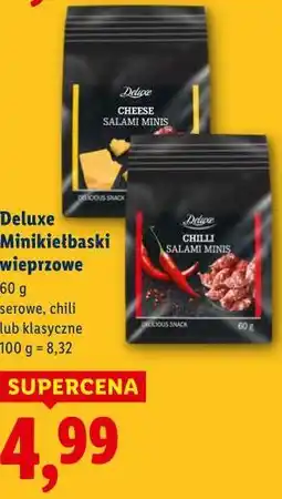 Lidl Deluxe Minikiełbaski wieprzowe oferta