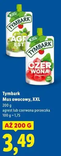 Lidl Tymbark Mus owocowy, XXL oferta