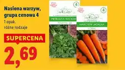 Lidl Nasiona warzyw, grupa cenowa 4 (różne rodzaje) oferta