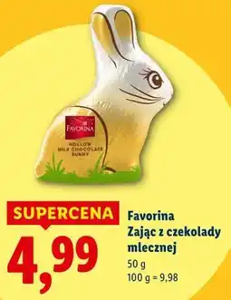 Lidl Favorina Zając z czekolady mlecznej oferta