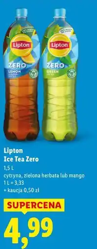 Lidl Lipton Ice Tea Zero oferta