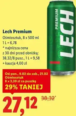 Lidl Piwo Lech Premium Ośmiosztuk oferta