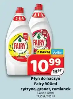 Delfin Płyn do naczyń Fairy 900ml oferta