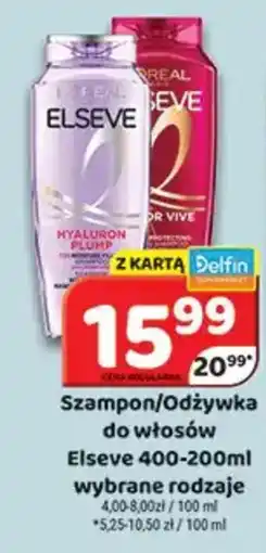 Delfin Szampon/odżywka do włosów elseve oferta