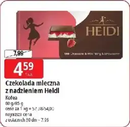E.Leclerc Czekolada mleczna z nadzieniem Heidi Kotea oferta