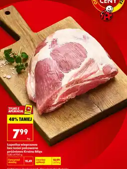 Biedronka Łopatka wieprzowa bez kości pakowana próżniowo Kraina Mięs oferta