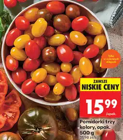 Biedronka Pomidorki trzy kolory, opak oferta