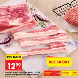 Biedronka Boczek wieprzowy bez kości i skóry pakowany próżniowo Kraina Mięs oferta