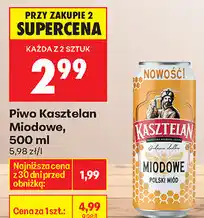 Biedronka Piwo Kasztelan Miodowe oferta