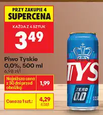 Biedronka Piwo Tyskie 0,0% oferta