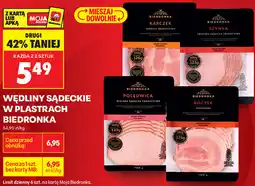 Biedronka Wędliny Sądeckie w plastrach Biedronka (Karczek, Szynka, Polędwica, Boczek) oferta
