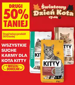 Biedronka Wszystkie suche karmy dla kota Kitty oferta