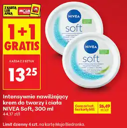 Biedronka Intensywnie nawilżający krem do twarzy i ciała NIVEA Soft oferta
