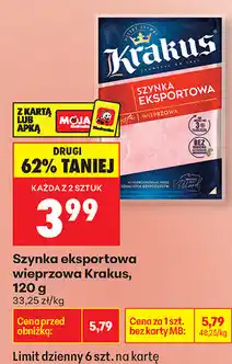 Biedronka Szynka eksportowa wieprzowa Krakus oferta