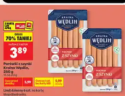 Biedronka Parówki z szynki Kraina Wędlin oferta