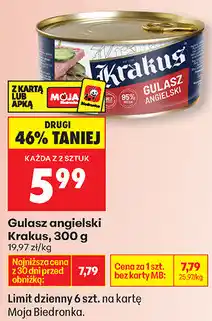 Biedronka Gulasz angielski Krakus oferta