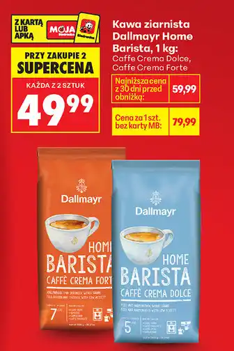 Biedronka Kawa ziarnista Dallmayr Home Barista oferta