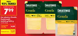 Biedronka Ser plastry Gouda Światowid, 2x250 g/500 g oferta