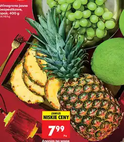 Biedronka Ananas na wagę oferta