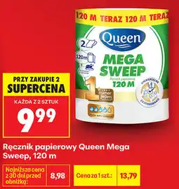 Biedronka Ręcznik papierowy Queen Mega Sweep, 120 m oferta