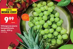 Biedronka Winogrona jasne bezpestkowe, opak oferta
