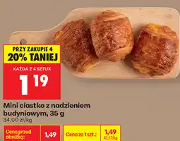 Biedronka Mini ciastko z nadzieniem budyniowym oferta