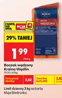 Biedronka Boczek wędzony Kraina Wędlin oferta