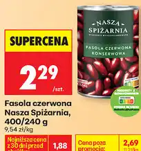 Biedronka Fasola czerwona Nasza Spiżarnia, 400/240 g oferta