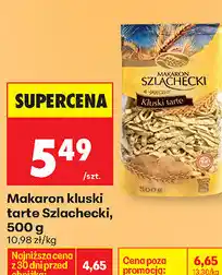Biedronka Makaron kluski tarte Szlachecki oferta