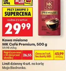 Biedronka Kawa mielona MK Café Premium oferta