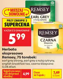 Biedronka Herbata ekspresowa Remsey oferta