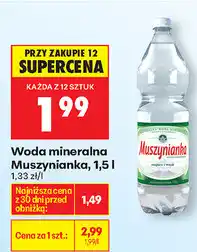 Biedronka Woda mineralna Muszynianka oferta