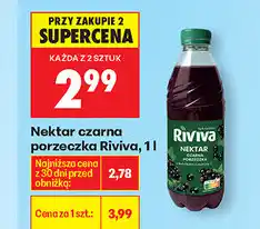 Biedronka Nektar czarna porzeczka Riviva oferta