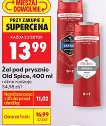 Biedronka Żel pod prysznic Old Spice oferta