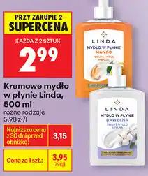 Biedronka Kremowe mydło w płynie Linda oferta