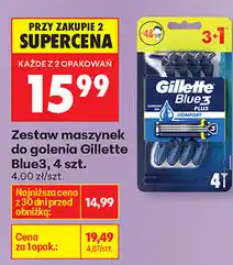 Biedronka Zestaw maszynek do golenia Gillette Blue3, 4 szt oferta