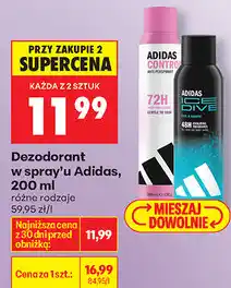 Biedronka Dezodorant w spray'u Adidas oferta