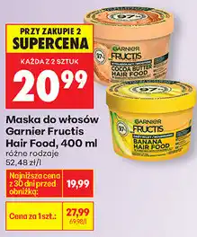 Biedronka Maska do włosów Garnier Fructis Hair Food oferta