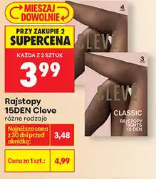 Biedronka Rajstopy 15DEN Cleve różne rodzaje oferta