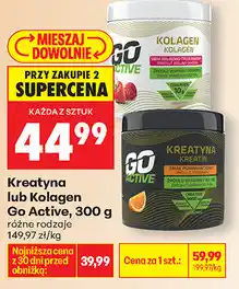 Biedronka Kreatyna lub Kolagen Go Active oferta